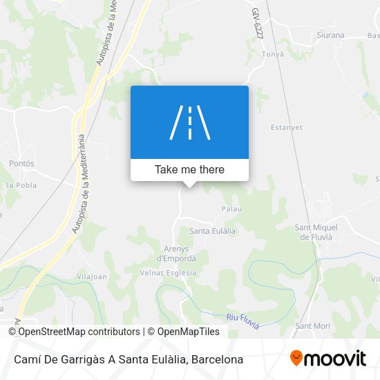 Camí De Garrigàs A Santa Eulàlia map