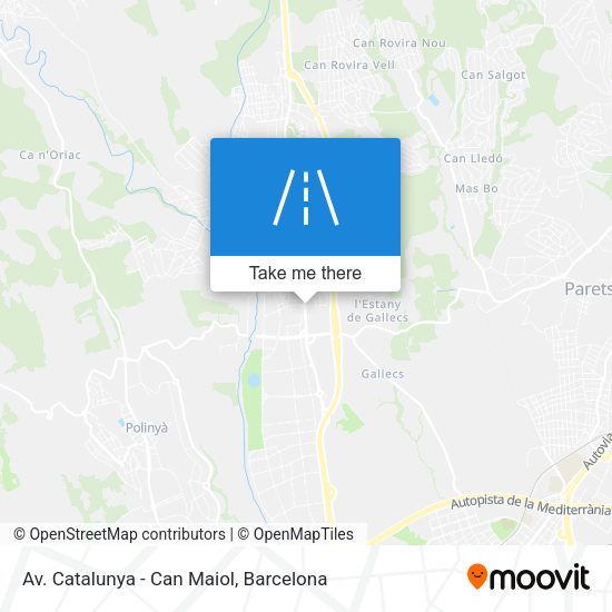 Av. Catalunya - Can Maiol map