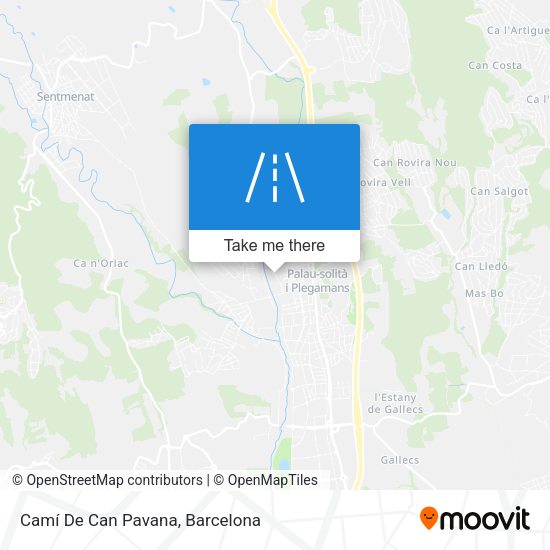 Camí De Can Pavana map