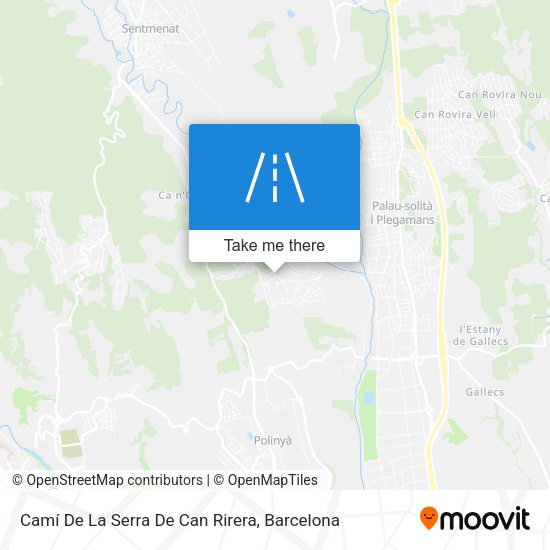 Camí De La Serra De Can Rirera map