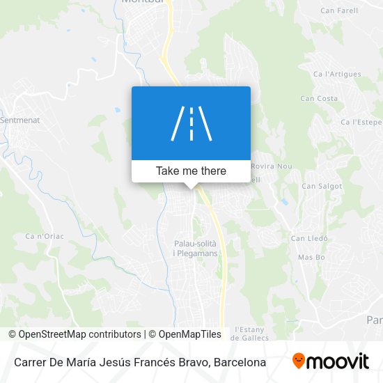 Carrer De María Jesús Francés Bravo map