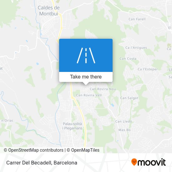 Carrer Del Becadell map