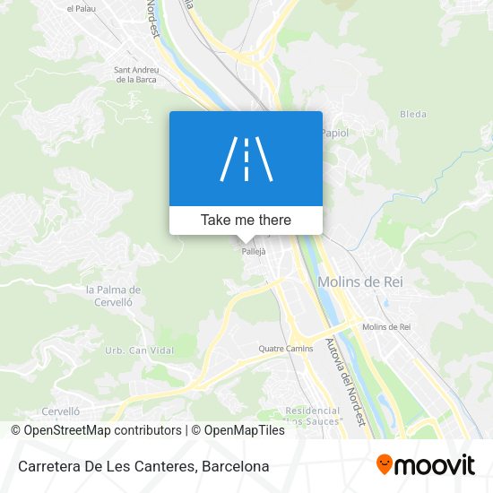 Carretera De Les Canteres map