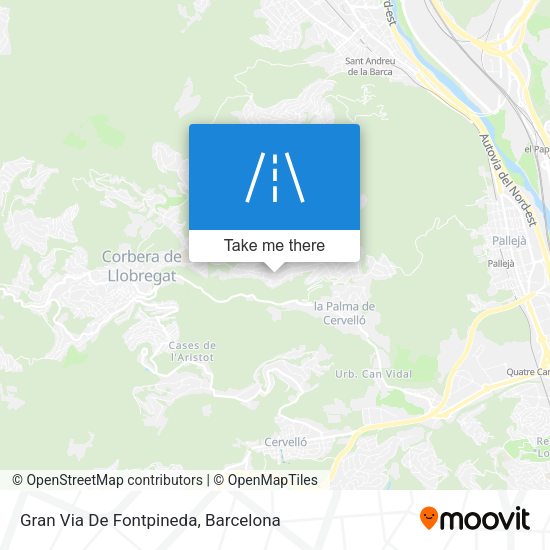 Gran Via De Fontpineda map