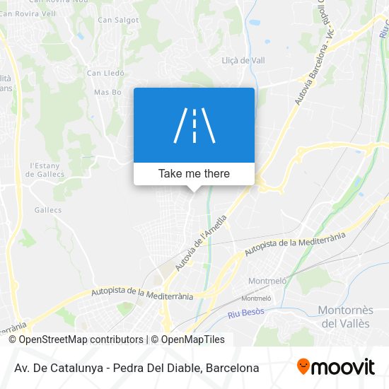 Av. De Catalunya - Pedra Del Diable map