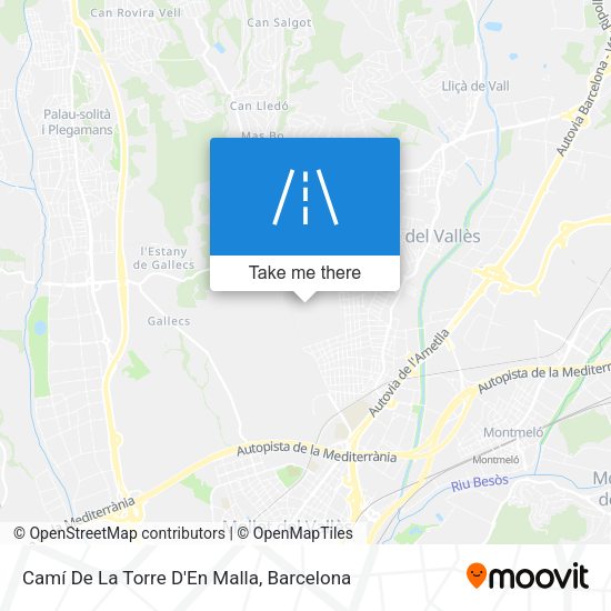 Camí De La Torre D'En Malla map