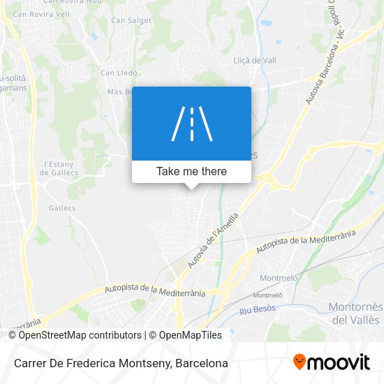 Carrer De Frederica Montseny map
