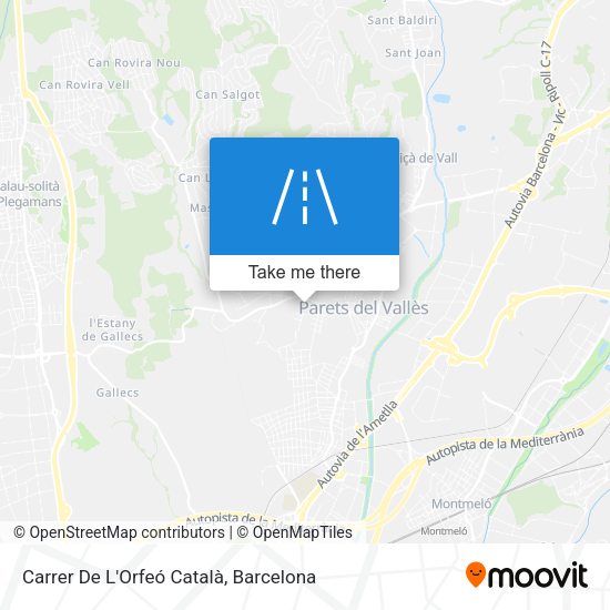 Carrer De L'Orfeó Català map