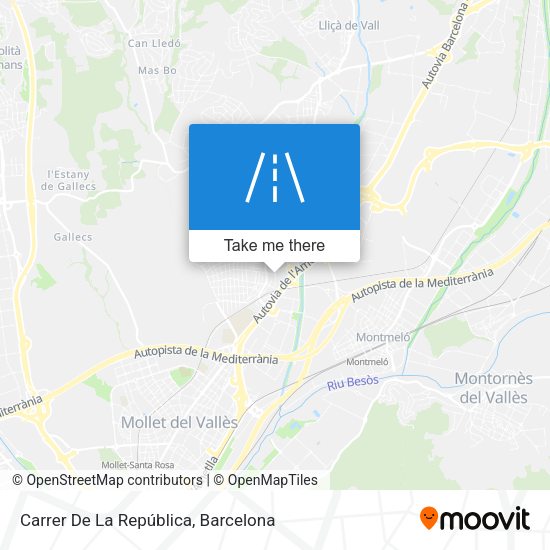 Carrer De La República map