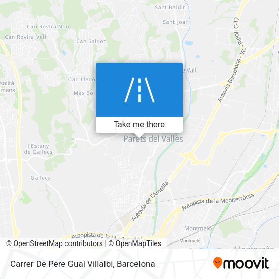 Carrer De Pere Gual Villalbi map