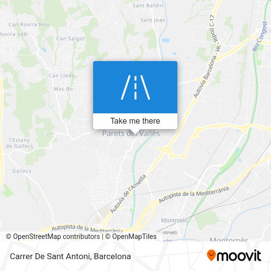 Carrer De Sant Antoni map