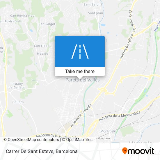 Carrer De Sant Esteve map