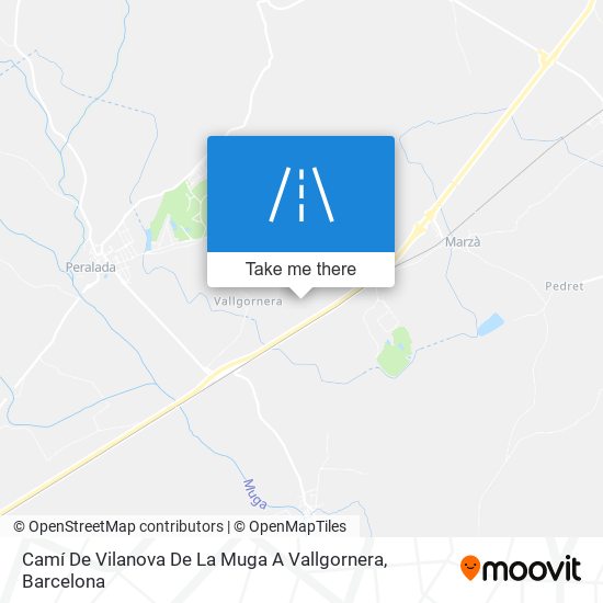 Camí De Vilanova De La Muga A Vallgornera map