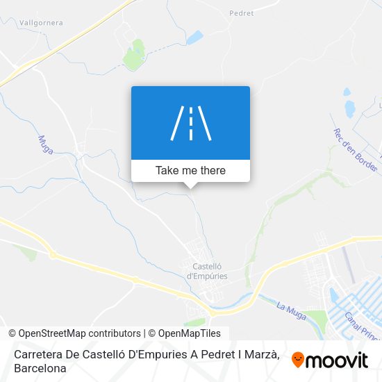 Carretera De Castelló D'Empuries A Pedret I Marzà map