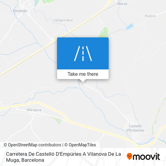 Carretera De Castelló D'Empúries A Vilanova De La Muga map