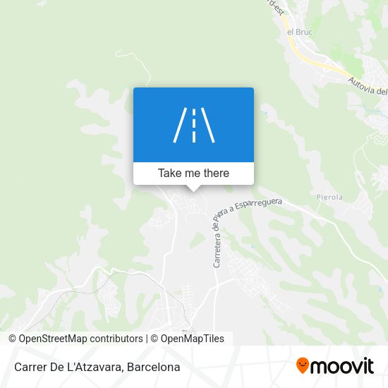 Carrer De L'Atzavara map