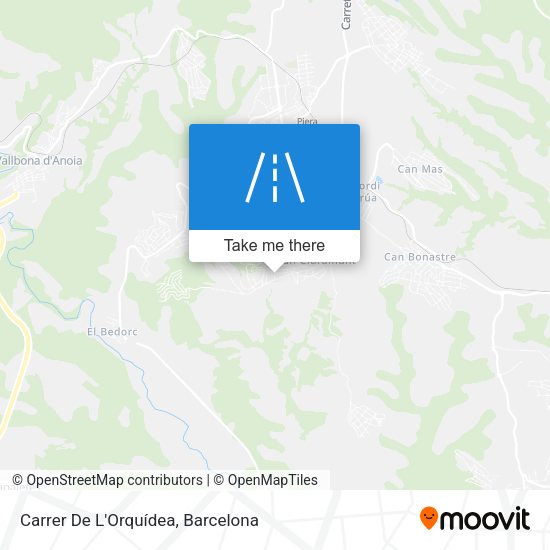 Carrer De L'Orquídea map