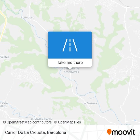 Carrer De La Creueta map