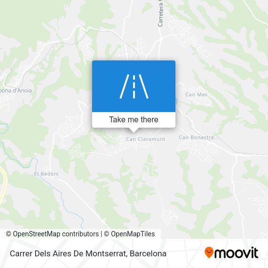 Carrer Dels Aires De Montserrat map