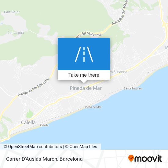 Carrer D'Ausiàs March map