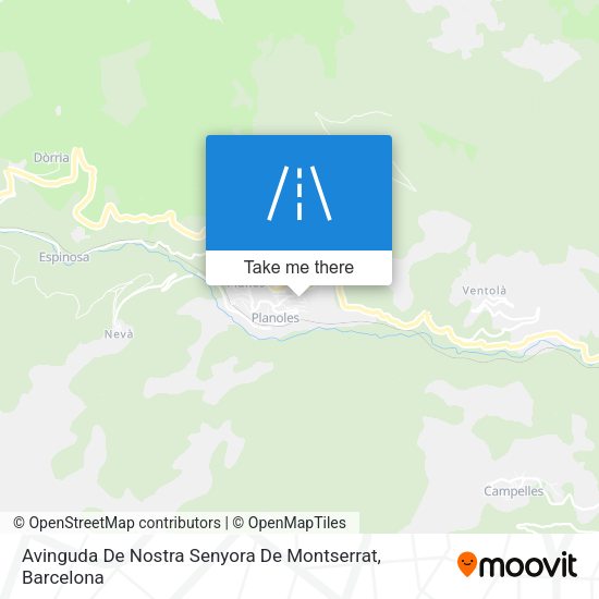 Avinguda De Nostra Senyora De Montserrat map