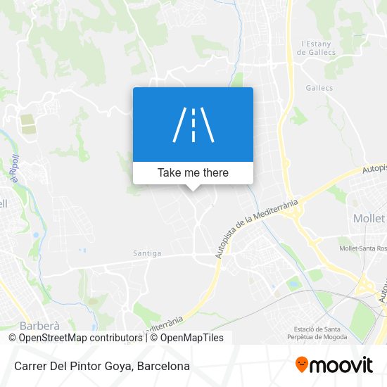 Carrer Del Pintor Goya map