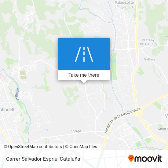 Carrer Salvador Espriu map