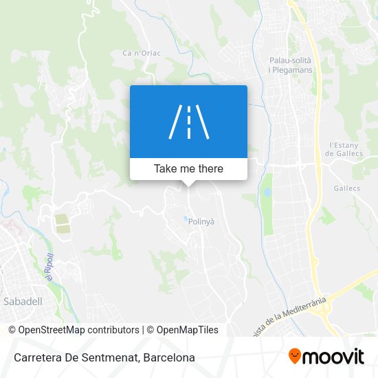 Carretera De Sentmenat map