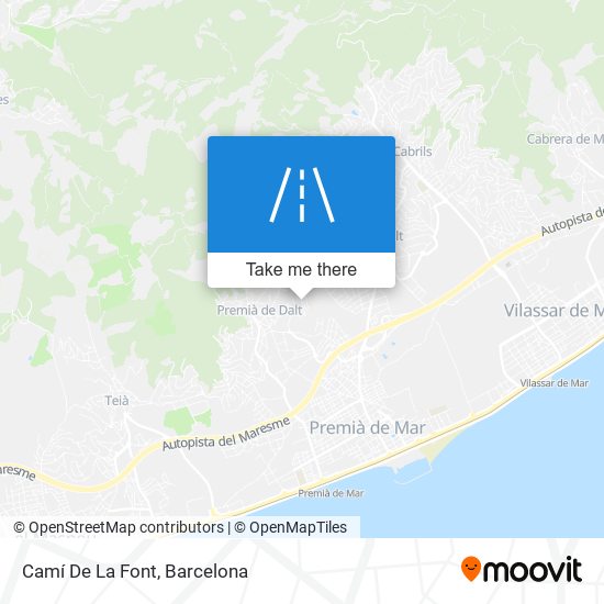 Camí De La Font map