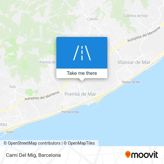 Camí Del Mig map