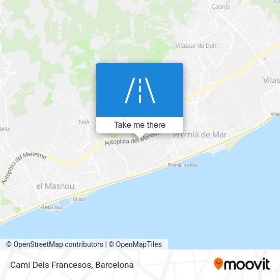Camí Dels Francesos map