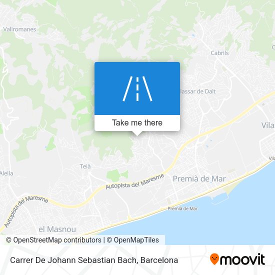 Carrer De Johann Sebastian Bach map