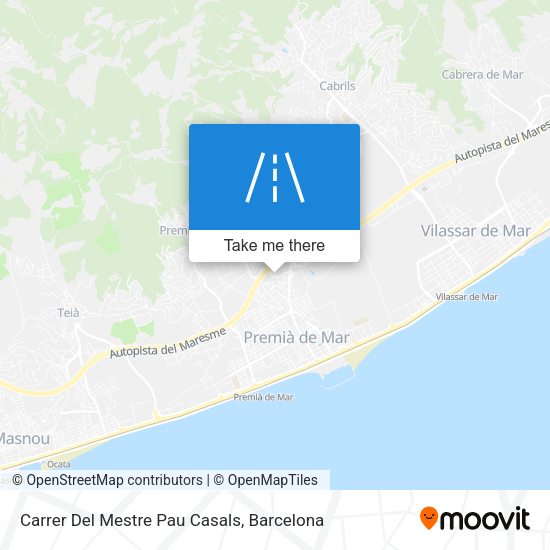 Carrer Del Mestre Pau Casals map