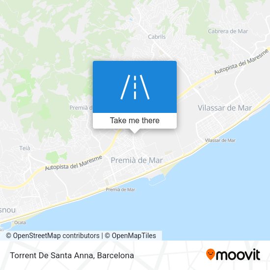 Torrent De Santa Anna map