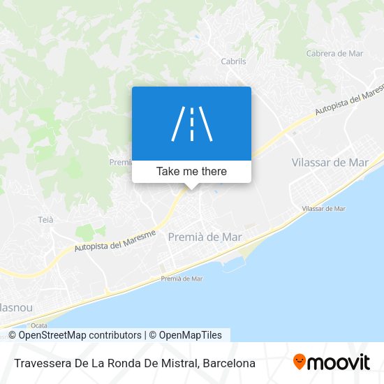 Travessera De La Ronda De Mistral map