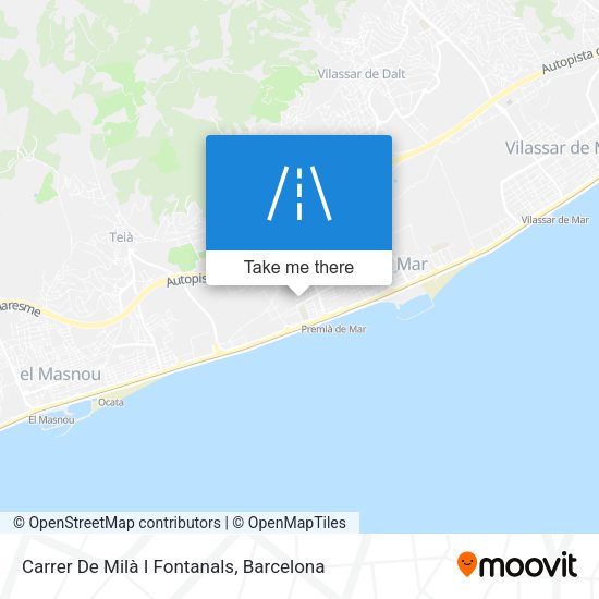 Carrer De Milà I Fontanals map