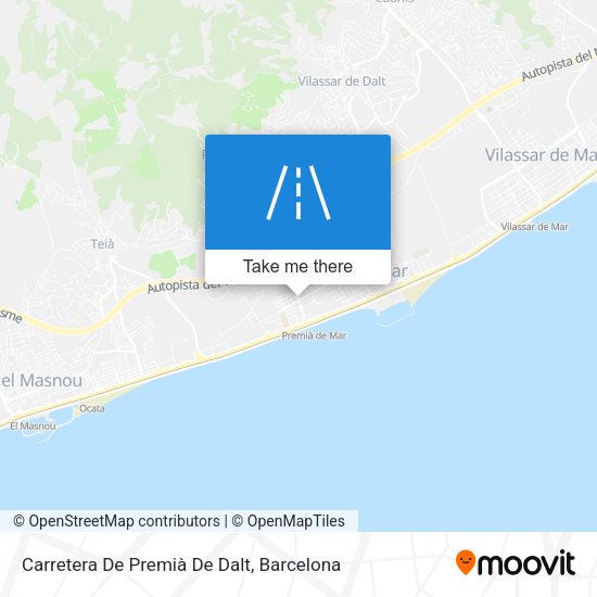 Carretera De Premià De Dalt map