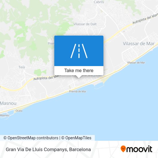 Gran Via De Lluís Companys map