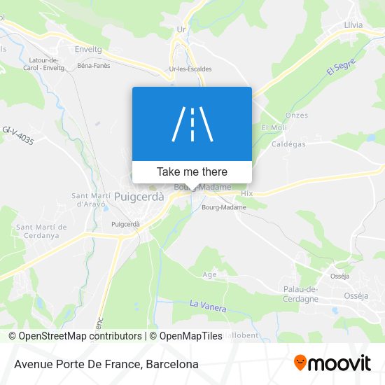 Avenue Porte De France map