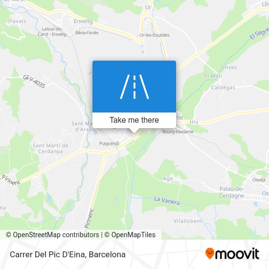 Carrer Del Pic D'Eina map
