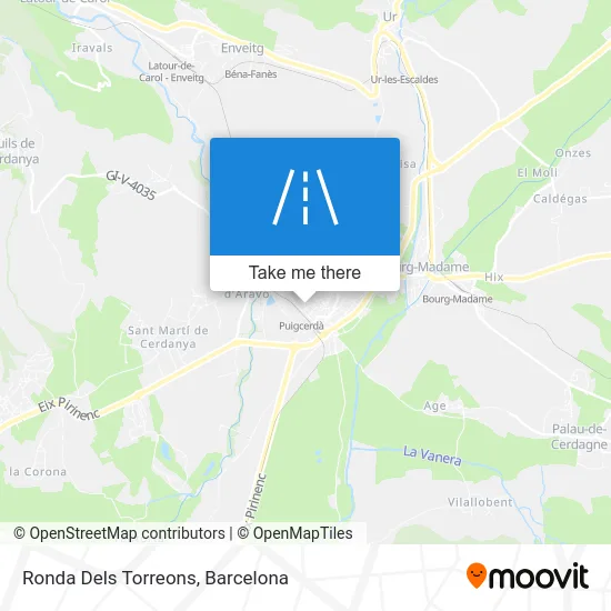 Ronda Dels Torreons map