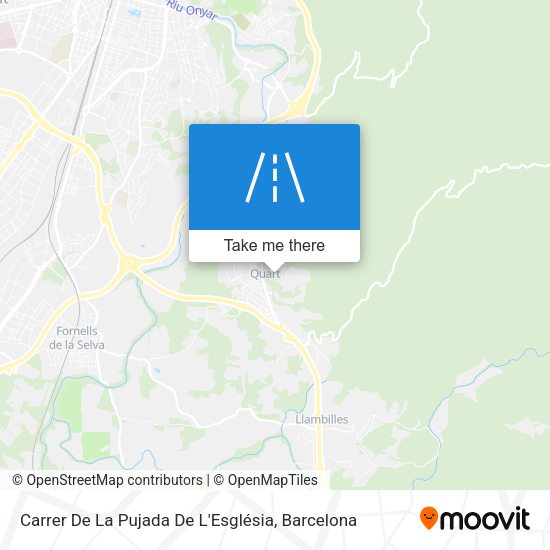 Carrer De La Pujada De L'Església map