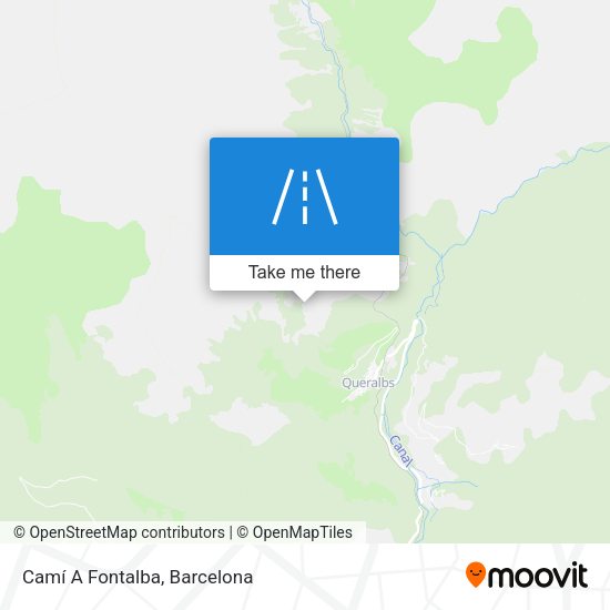 Camí A Fontalba map