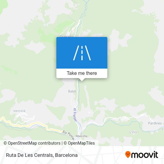 Ruta De Les Centrals map