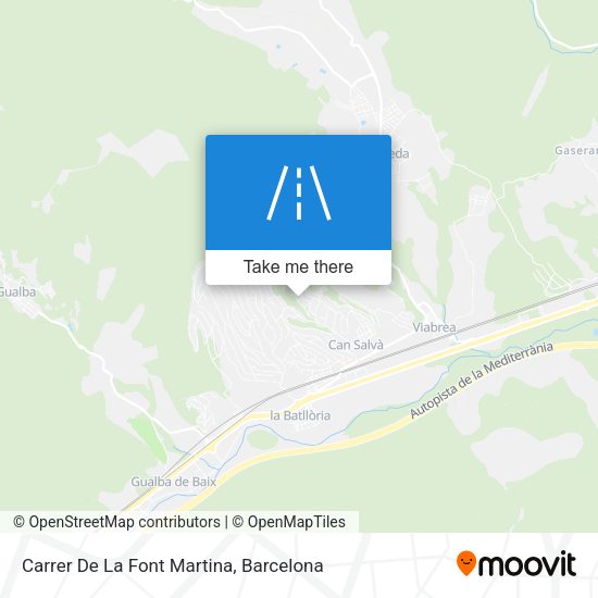 Carrer De La Font Martina map