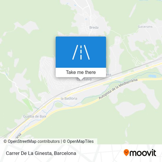 Carrer De La Ginesta map