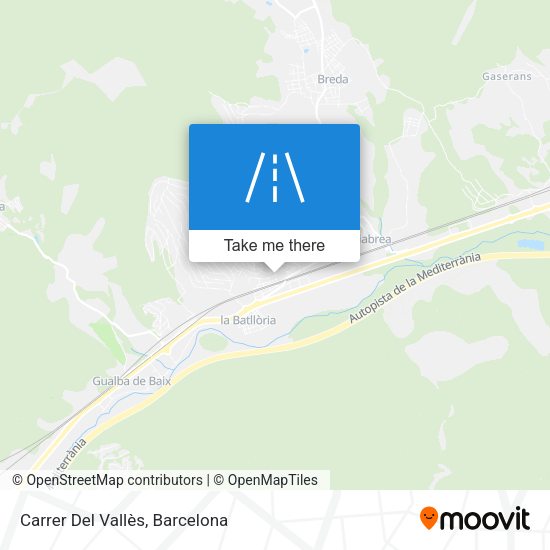 Carrer Del Vallès map