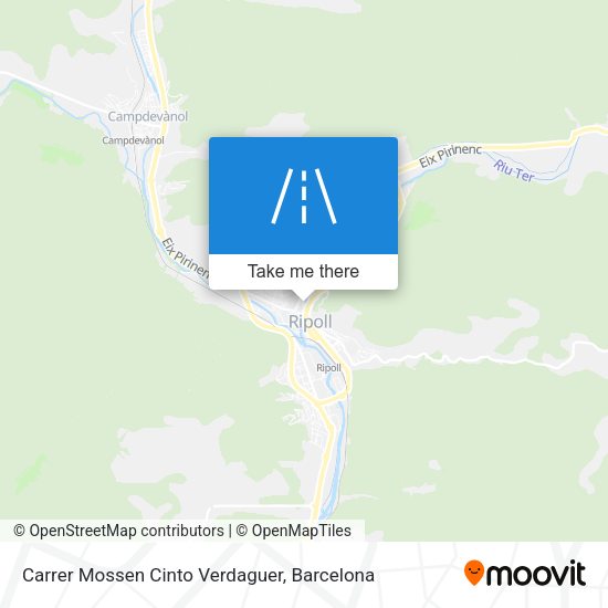 Carrer Mossen Cinto Verdaguer map