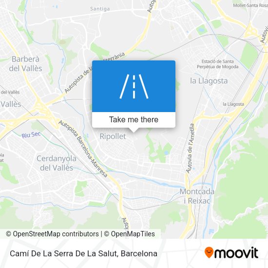 Camí De La Serra De La Salut map