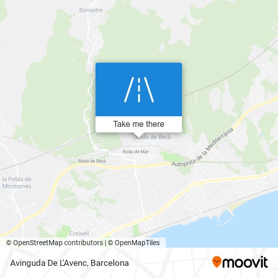 Avinguda De L'Avenc map